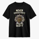 Scott Brown Modern Tartan Crest 2D T-shirt - Never Underestimate Style