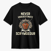 Scrymgeour Tartan Crest 2D T-shirt - Never Underestimate Style