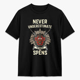 Spens (or Spence) Tartan Crest 2D T-shirt - Never Underestimate Style