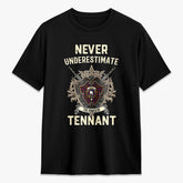 Tennant Tartan Crest 2D T-shirt - Never Underestimate Style