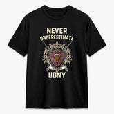 Udny Tartan Crest 2D T-shirt - Never Underestimate Style