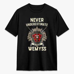 Wemyss Modern Tartan Crest 2D T-shirt - Never Underestimate Style
