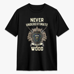 Wood Tartan Crest 2D T-shirt - Never Underestimate Style