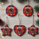 Abernathy Tartan Crest Christmas Ceramic Ornament