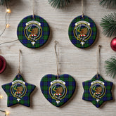 Bannatyne Tartan Crest Christmas Ceramic Ornament
