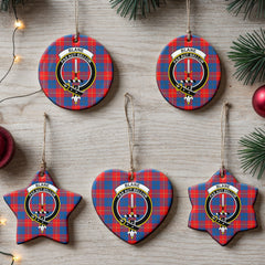 Blane Tartan Crest Christmas Ceramic Ornament