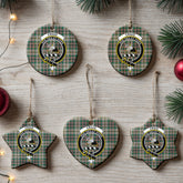 Craig Ancient Tartan Crest Christmas Ceramic Ornament