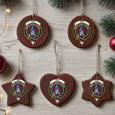 Ged Tartan Crest Christmas Ceramic Ornament