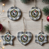 Glen Tartan Crest Christmas Ceramic Ornament