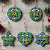 Johnson Ancient Tartan Crest Christmas Ceramic Ornament