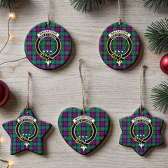 MacArthur - Milton Tartan Crest Christmas Ceramic Ornament