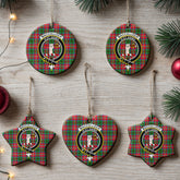MacCulloch (McCulloch) Tartan Crest Christmas Ceramic Ornament