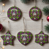 MacDonald (Clan Ranald) Tartan Crest Christmas Ceramic Ornament