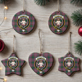 MacFarlane Hunting Modern Tartan Crest Christmas Ceramic Ornament