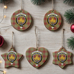 MacGillivray Hunting Ancient Tartan Crest Christmas Ceramic Ornament
