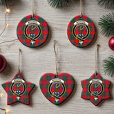 MacPhail Clan Tartan Crest Christmas Ceramic Ornament