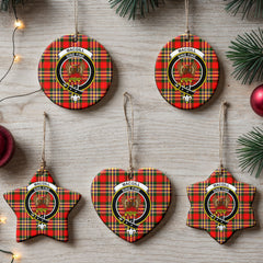 Makgill Tartan Crest Christmas Ceramic Ornament