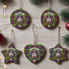 McDonald (Clan Ranald) Tartan Crest Christmas Ceramic Ornament