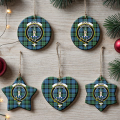 McKay Ancient Tartan Crest Christmas Ceramic Ornament
