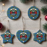 McLeod of Harris Ancient Tartan Crest Christmas Ceramic Ornament