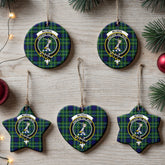 McNeil of Colonsay Modern Tartan Crest Christmas Ceramic Ornament