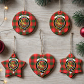 McPhee Tartan Crest Christmas Ceramic Ornament