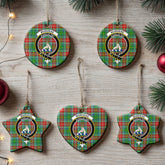Muirhead Tartan Crest Christmas Ceramic Ornament