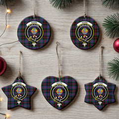 Nairn Tartan Crest Christmas Ceramic Ornament