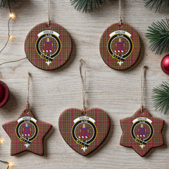 Ogilvie Tartan Crest Christmas Ceramic Ornament