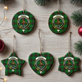 Orrock Tartan Crest Christmas Ceramic Ornament