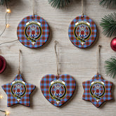 Spalding Tartan Crest Christmas Ceramic Ornament