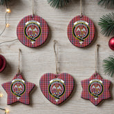 Straiton Tartan Crest Christmas Ceramic Ornament