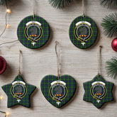 Tait Tartan Crest Christmas Ceramic Ornament
