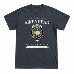 Aikenhead Tartan Crest Mischief and Mayhem T-shirt