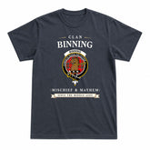 Binning (of Wallifoord) Tartan Crest Mischief and Mayhem T-shirt