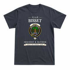 Bisset Tartan Crest Mischief and Mayhem T-shirt