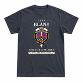 Blane Tartan Crest Mischief and Mayhem T-shirt