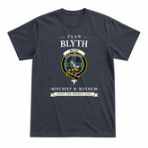 Blyth Tartan Crest Mischief and Mayhem T-shirt
