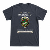 Burnett Tartan Crest Mischief and Mayhem T-shirt