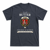 Butter Tartan Crest Mischief and Mayhem T-shirt