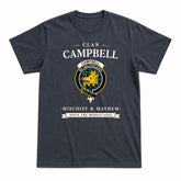 Campbell Ancient 02 Tartan Crest Mischief and Mayhem T-shirt