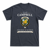 Campbell Dress Tartan Crest Mischief and Mayhem T-shirt