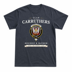 Carruthers Tartan Crest Mischief and Mayhem T-shirt
