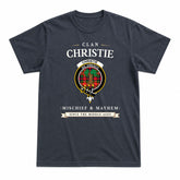 Christie Tartan Crest Mischief and Mayhem T-shirt