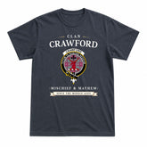 Crawford Ancient Tartan Crest Mischief and Mayhem T-shirt