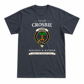 Crosbie Tartan Crest Mischief and Mayhem T-shirt
