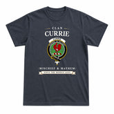 Currie Tartan Crest Mischief and Mayhem T-shirt