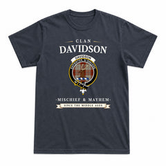 Davidson Dress Dancers Tartan Crest Mischief and Mayhem T-shirt