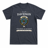 Davidson of Tulloch Tartan Crest Mischief and Mayhem T-shirt