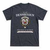 Dennistoun Tartan Crest Mischief and Mayhem T-shirt